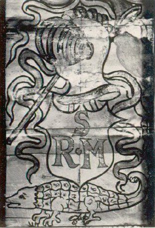 Detail showing Robert Melvilles cipher Detail showing Robert Melvilles cipher