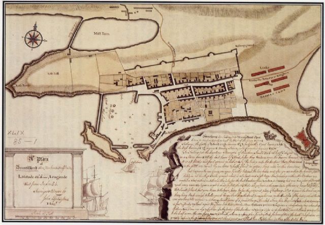 Elphinstone's map from 1746 Elphinstone's map from 1746